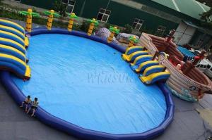  Pirate Ship Commercial Inflatable Water Park 0.9mm PVC Tarpaulin Made Manufactures