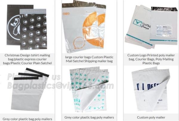 Luxury Custom Coex Self Adhesive Seal Plastic Gift Mailing Express Merry Christmas Poly Mailer Bags, Unique Custom Print