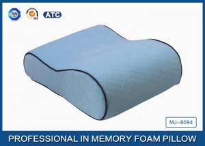 Side Sleeper Small Memory Foam Contour Travel Pillow , Antibacterial Memory Foam Pillow