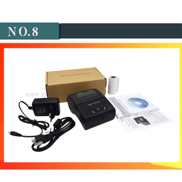Bluetooth POS Thermal Printers 58mm Wireless Thermal Printer For Shipping Labels