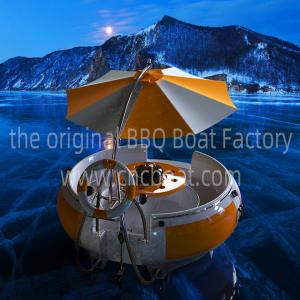 Depth 30cm FRP Fiberglass LLDPE 6 Seater Barbecue Boat