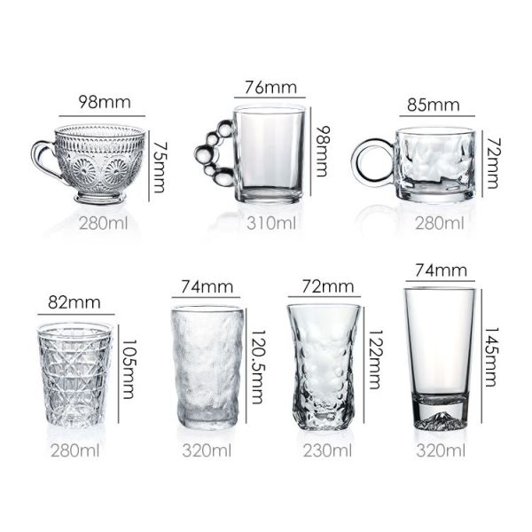 Sublimation Blank Glass Cup 11oz Glass Promotional Advertising Coffee Mug