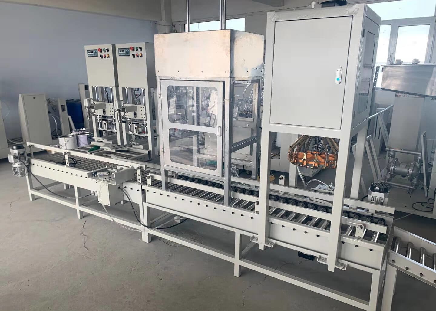 Automatic Latex Barrel Coating Paint Weighing Filling Machine with Explosion