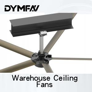 China 120 RPM 24 Foot Industrial Ceiling Fan Cooling HVLS Large Commercial Ceiling Fans on sale
