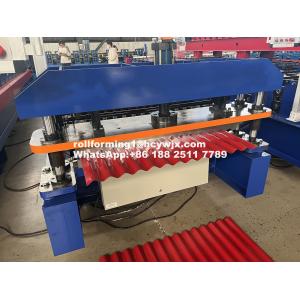 Chain Transmission Corrugated Sheet Rolling Machine With Omron Encoder And