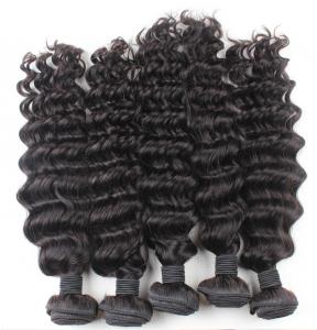  Hot selling Grade 6A 100%  Brazilian Remy  virgin hair, deep weave human hair weave,hair weft, hair extension Manufactures