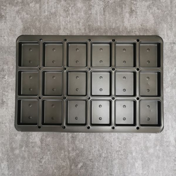 18 Cavity Rectangle Shape Bread Pan Cake Mould With PTFE Coating