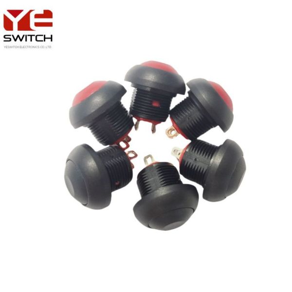 Threaded Bushing 12 mm Momentary Sealed Pushbutton Switches