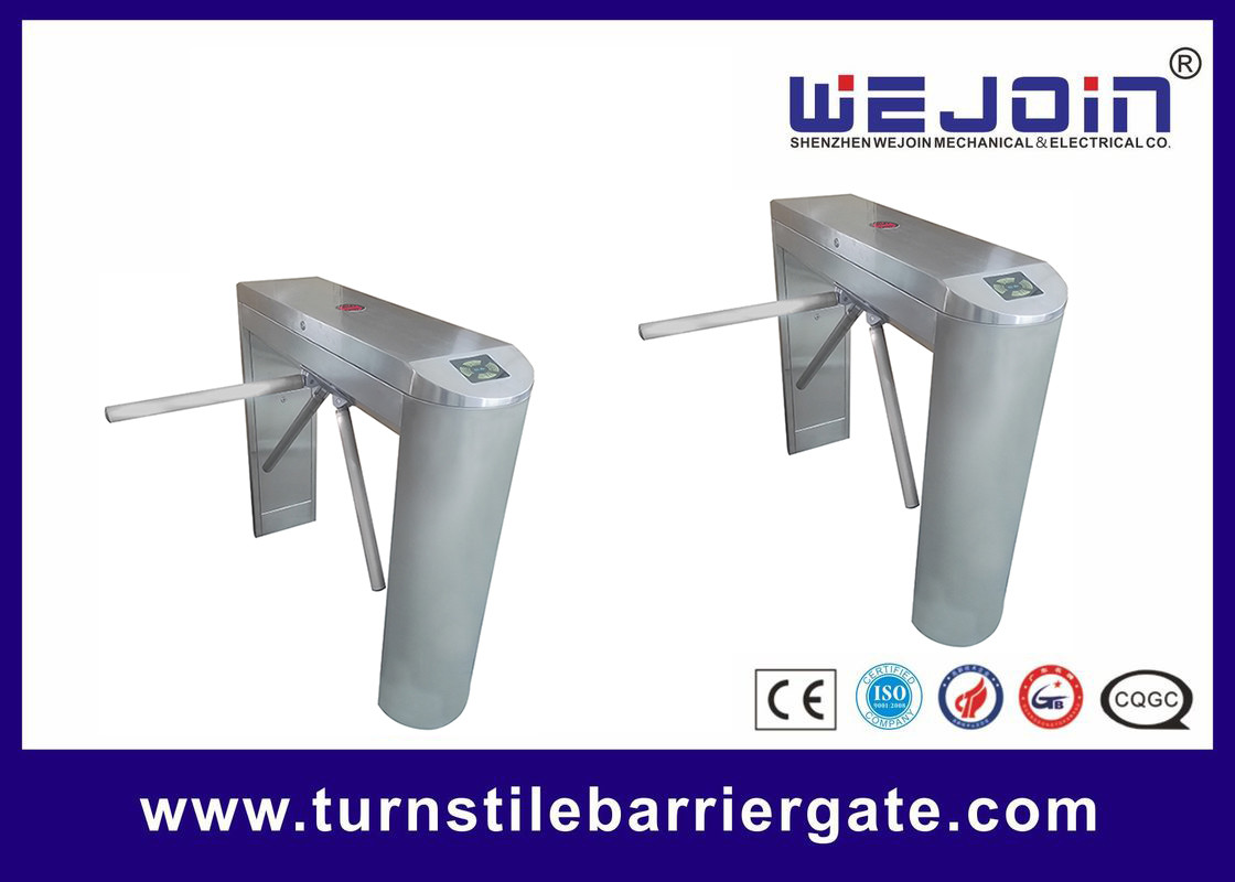Access Control Automatic Tripod Turnstile Barrier Gate Die Casting Alloy