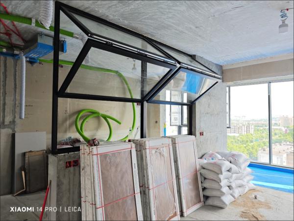 Craft Recyclable Material Folding Window Utilizing Upcycled Components for