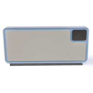 Support customization Modern Minimalist White Front Panel Reception Desk With