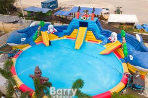  Commercial Inflatable Water Park Playground Commercial Water Park With Blower Manufactures