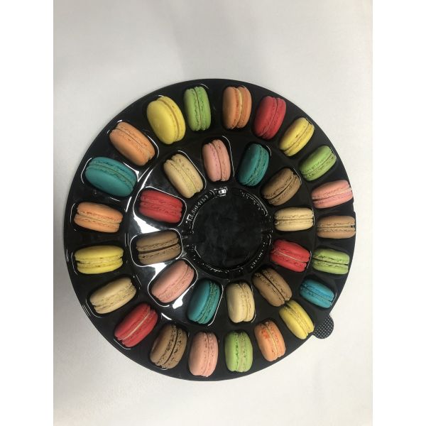 1mm PET One Dozen Macaron Gift Boxes Clamshell Plastic Cookie Tray Packaging