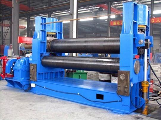 Quality 3 Roller Hydraulic Plate Roller Machine / Universal Plate Coiling Machine for sale