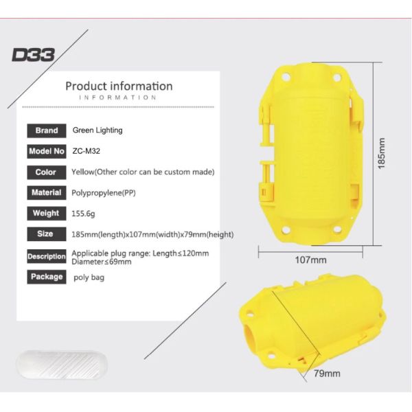 Multifunctional Nylon PA Hubbell Plugout Lockout