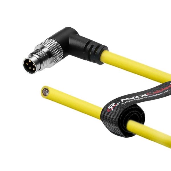 Quality Alvin's Cables M8 5-Pin B-Code Male to Flying Lead I/O Cable for Cognex in-Sight Micro 2000, Trigger Strobe Cable for Vision System Industrial Automation, High Flex Right Angle,5m/16.4ft for sale