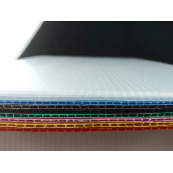 Polypropylene Corflute Sheet Customized Recycled Rigid Corrugated Plastic Sheet