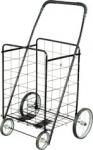 Folding Shopping Carts With Large Capacity Bright Steel HBE-FC-4