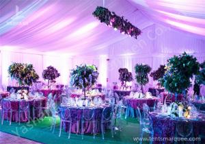 China Decoration Outdoor Aluminum Wedding Reception Tents Colorful Lighting / Lining on sale