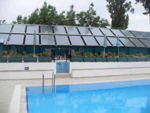 China Flat plate solar collector for swimming pool heating on sale