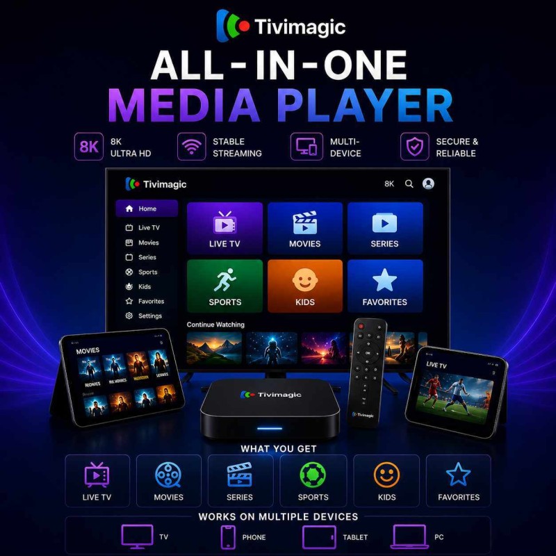 Custom 8K Streaming Applications Multi Language Android 14 TV Box