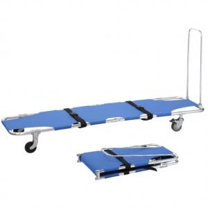  Blue 600D, PVC coated Oxford cloth folding stretcher is easy to clean Manufactures