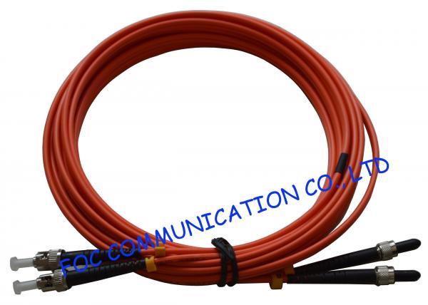 Quality SMA Fiber Optic Patch Cord OM2 Duplex 3 Meters LSZH Jacket Low Insertion Loss for sale