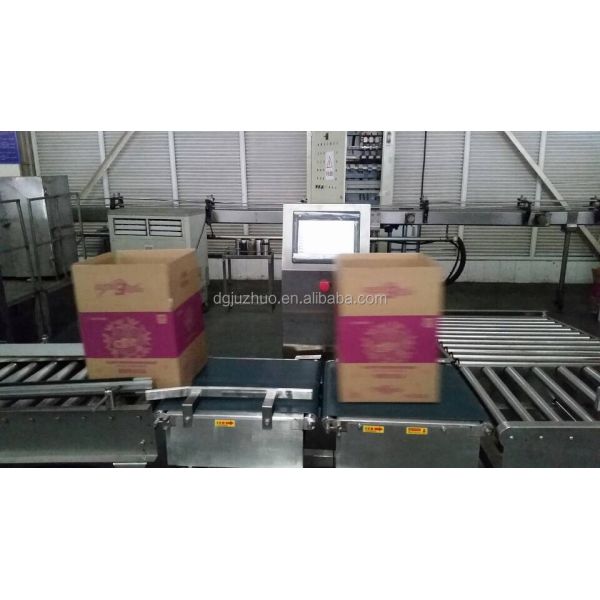 Robust Box Packaging Conveyor Checkweigher Automatic Rejector Integrated System JZ-W3kg