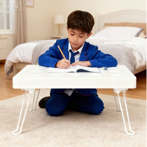Interactive Kids Desk with Color-Changing Glow Touch-Responsive Surface and Rechargeable Battery
