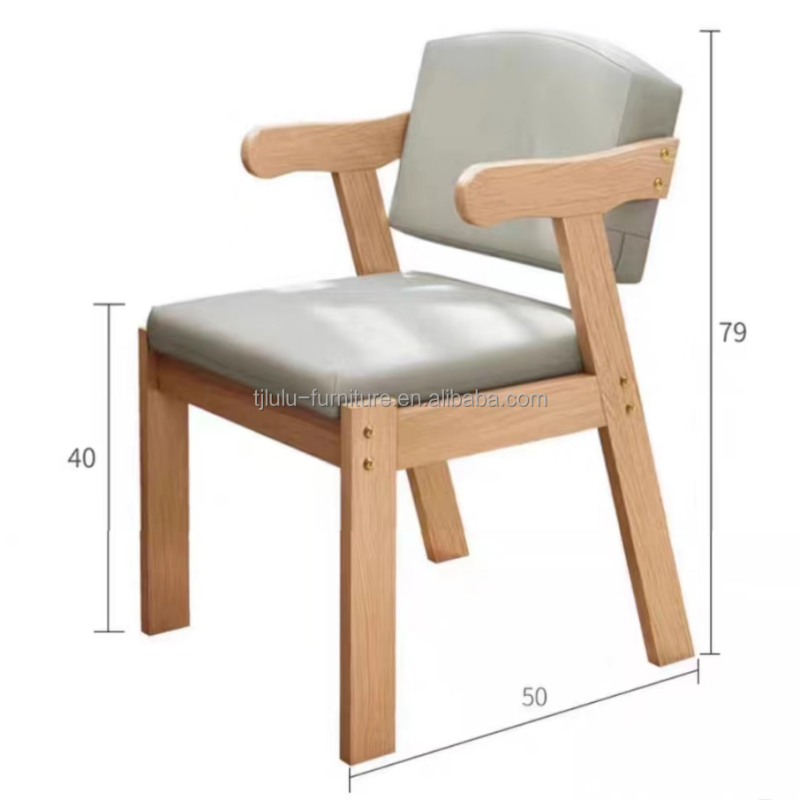 Modern Solid Wood PU Leather Restaurant Chairs for Sample Dining Room within General Home Furniture