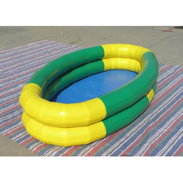 Yellow / Red Portable Rectangular Large PVC Inflatable Water Pool For Outdoor / Indoor