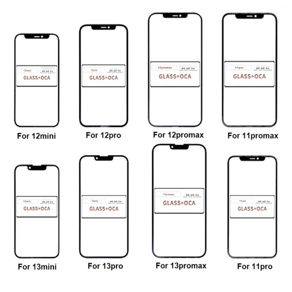OEM Mobile Phone Iphone 12 Front Glass Replacement With OCA