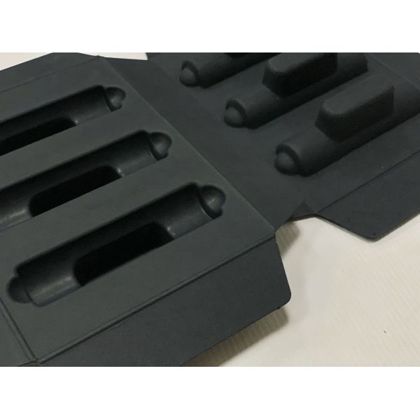 Black Foldable Thermoformed Molded Pulp Thin Walled