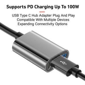 China Supports PD Charging Up To 100W USB Type C Hub Adapter Plug And Play Compatible With Multiple Devices Expanding Connectivity Options on sale
